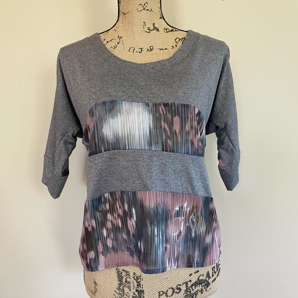 •Ten Sixty Sherman• print panel dolman top